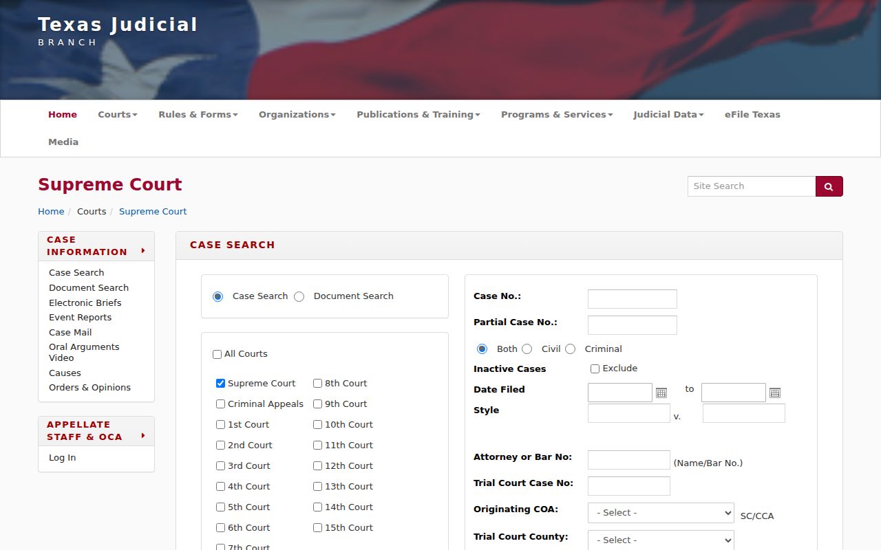 Fort Worth resident lookup Texas re SearchTX court search entry