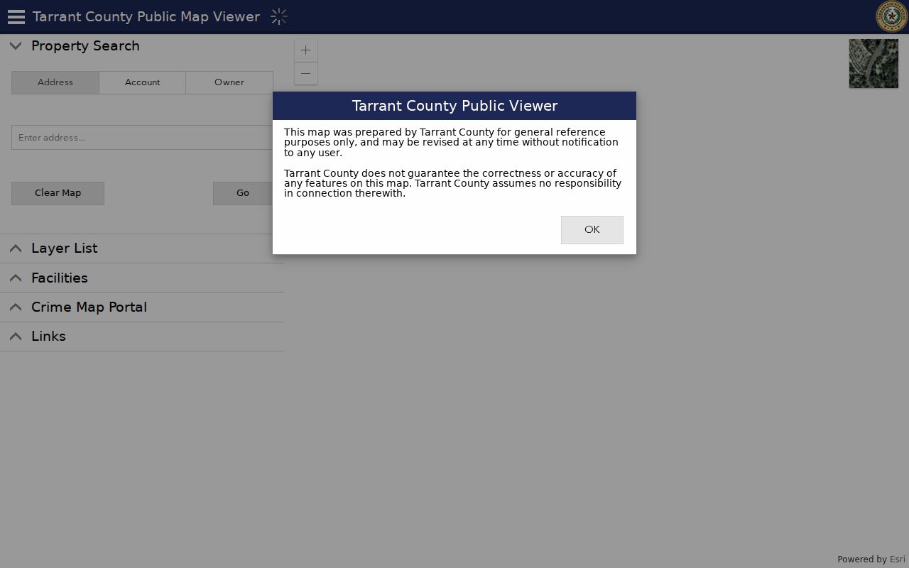Fort Worth street directory Tarrant County parcel viewer